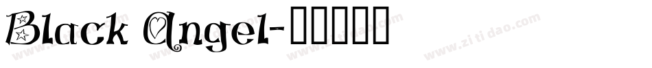 Black Angel字体转换